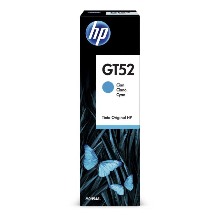HP GT52 CYAN ORIGINAL INK BOTTLE FOR DESKJET GT 5810 5820 ALL-IN-ONE (8000 PAGE YIELD)